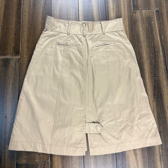 NWT Plenty by Tracy Reese High Waisted Button Up Skirt Khaki Safari Cargo Y2K - Picture 12 of 16